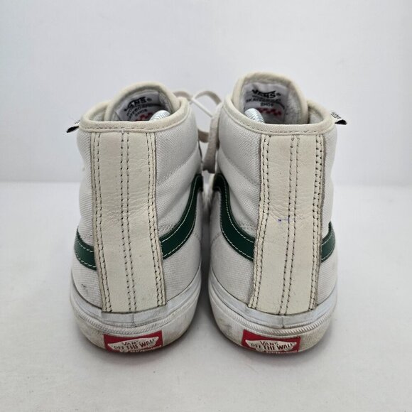 Vans x Gilbert Crockett | SK8-Hi white green skateboard hi-top sneakers | WMS 8 - Picture 5 of 8